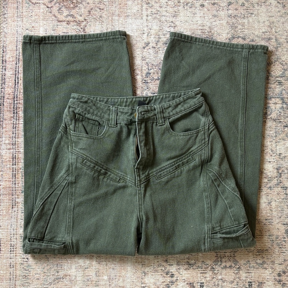 Cider Baggy Green Cargo Pants